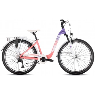 Jalgratas Tabou Queen 26 pink-white (Type: LADY, Year: 2026, Frame_Material: ALLOY, Front_Shock: YES, Rear_Shock: NO, Disc_Brake: NO) Jalgratas Tabou Queen 26 pink-white (Type: LADY, Year: 2026, Frame_Material: ALLOY, Front_Shock: YES, Rear_Shock: NO, Disc_Brake: NO)