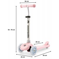 Tõukeratas HyperMotion Tringo LED pink