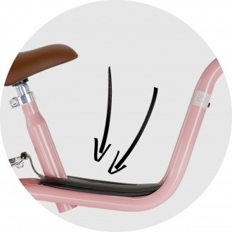 Jooksuratas PUKY LR XL Br Classic retro-rose