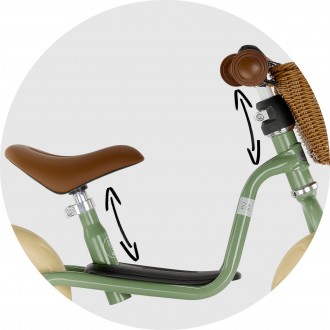 Jooksuratas PUKY LR M Classic retro-green